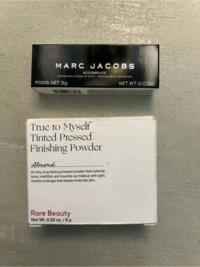 True to Myself Tinted Pressed Finishing Powder & Marc Jacob’s Concealer